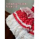Twin Bears Take A Bite Of Cake White&Red JSK and Salopette(2nd Pre-Order/Full Payment Without Shipping)